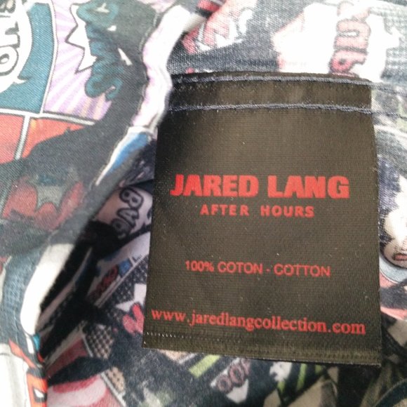 JARED LANG Trim Fit Cartoon Print Shirt XL - Picture 11 of 12